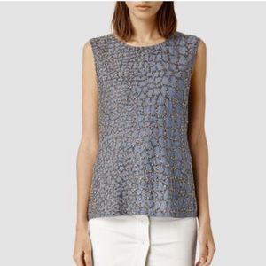 AllSaints Ravel Chambray Top
